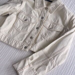 Cream Jean Jacket